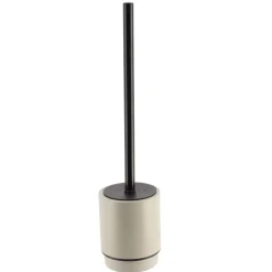 BROSSE WC POLYRESINE RONDE FICELLE NOIR