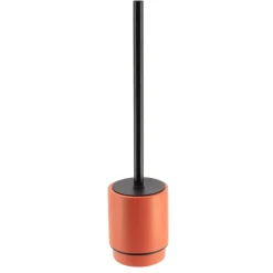 BROSSE WC POLYRESINE RONDE TERRE DE SIENNE NOIR