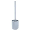BROSSE WC POLYRESINE STRIEE BLEU CLAIR
