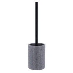 BROSSE WC POLYRESINE STRIEE GRIS