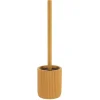 BROSSE WC POLYRESINE STRIEE MOUTARDE