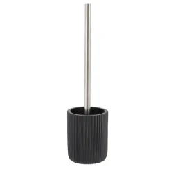 BROSSE WC POLYRESINE STRIEE NOIR