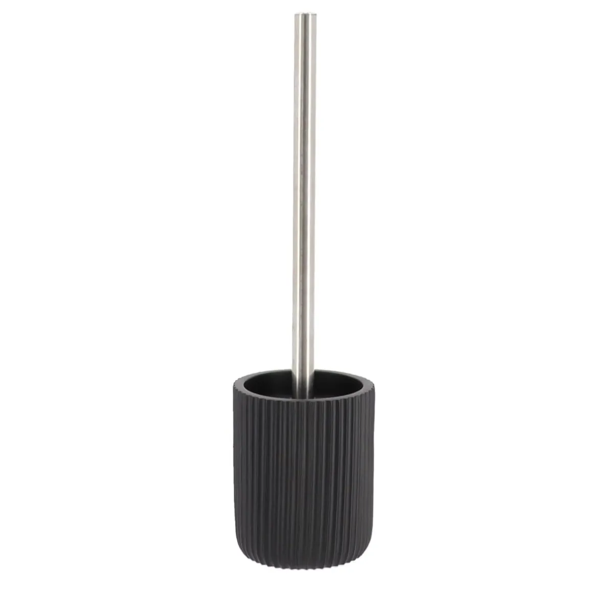 BROSSE WC POLYRESINE STRIEE NOIR