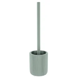 BROSSE WC POLYRESINE STRIEE VERT EUCALYPTUS