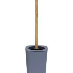 BROSSE WC RUBBER ET ABS BAMBOU GRIS