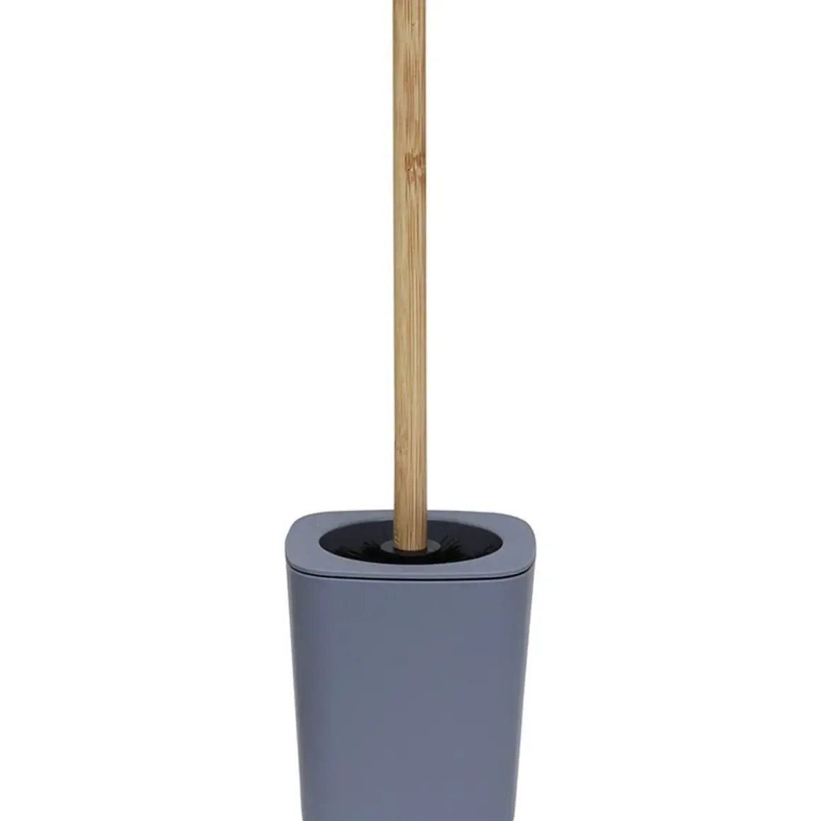 BROSSE WC RUBBER ET ABS BAMBOU GRIS
