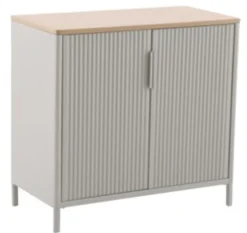 BUFFET ACIER ARGILE LIN IRONIA