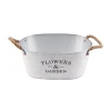CACHE POT METAL CHARME 28X17CM 24X13CM