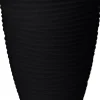 CACHE POT VAGUES GRIS ANTHRACITE 40X60CM