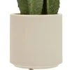 CACTUS 3 TRONCS POT BLANC SIEN H.132CM