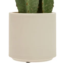 CACTUS 3 TRONCS POT BLANC SIEN H.132CM