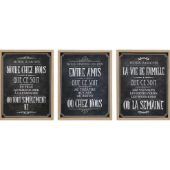CADRE DECO BISTROT 24.5X31.5CM