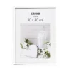CADRE PHOTO PLASTIQUE VERRE BLANC 30X40CM