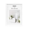 CADRE PHOTO PLASTIQUE VERRE BLANC 18X24CM