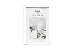 CADRE PHOTO PLASTIQUE VERRE BLANC 10X15CM
