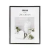 CADRE PHOTO PLASTIQUE VERRE NOIR 24X30CM