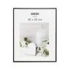CADRE PHOTO PLASTIQUE VERRE NOIR 40X50CM