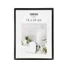 CADRE PHOTO PLASTIQUE VERRE NOIR 18X24CM