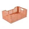 CAGETTE PLIABLE EMPILABLE ARGILE D.30X20X11.5CM