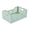 CAGETTE PLIABLE EMPILABLE CELADON D.30X20X11.5CM