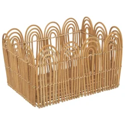 CAISSE CAGETTE LOUR NATUREL D.37.5X29X21CM
