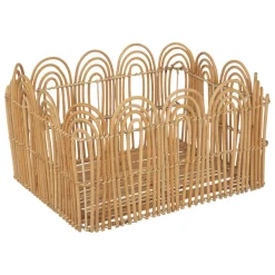CAISSE CAGETTE LOUR NATUREL D.37.5X29X21CM