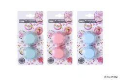 CAISSETTE COULEUR D.3X2CM X80PCS