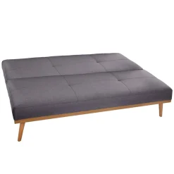 CANAPE BANQUETTE 3 PLACES DOHAN GRIS FONCE