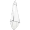CAPE BAIN GAZE COTON ET EPONGE 75X75CM BLANC