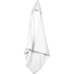 CAPE BAIN GAZE COTON ET EPONGE 75X75CM BLANC