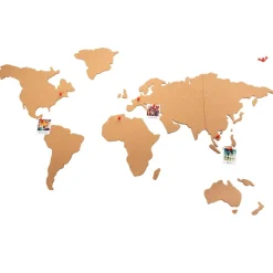 CARTE MONDE LIEGE 102X50CM