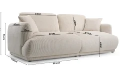CHACCO CANAPE 2 PLACES MARRON GLACE CREMONA 24
