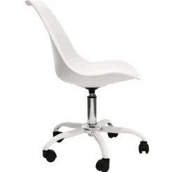 CHAISE A ROULETTES KIRUNA BLANC