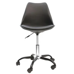 CHAISE A ROULETTES KIRUNA NOIR