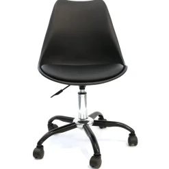 CHAISE A ROULETTES KIRUNA NOIR