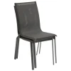 CHAISE AXANT EMPILABLE ANTHRACITE GRAPHITE