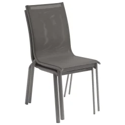 CHAISE AXANT EMPILABLE WENGE PRALINE