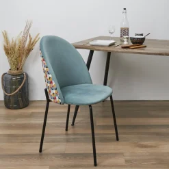 CHAISE BICOLORE RETRO GEO