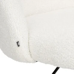 CHAISE BUREAU BOUCLETTE GEOS BLANC