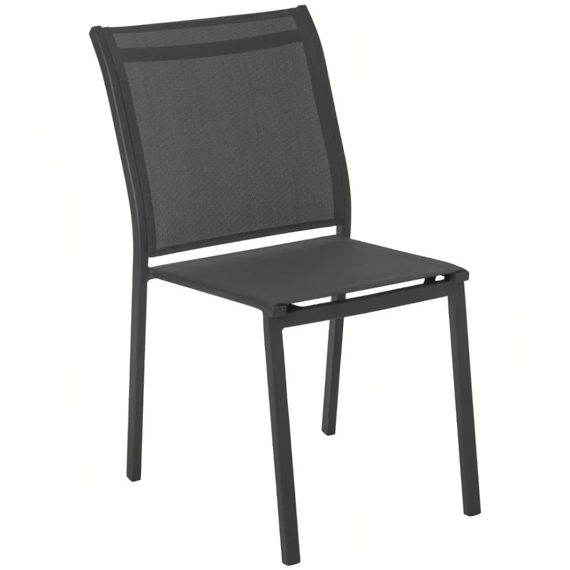CHAISE ESSENTIA EMPILABLE ANTHRACITE GRAPHITE