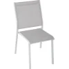 CHAISE ESSENTIA EMPILABLE GALET BLANC