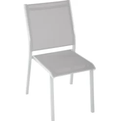 CHAISE ESSENTIA EMPILABLE GALET BLANC
