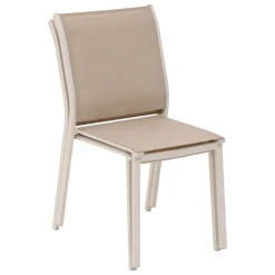 CHAISE ESSENTIA EMPILABLE LIN ARGILE