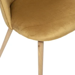 CHAISE IMITATION HETRE SLANO JAUNE CUMIN