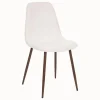 CHAISE IMITATION NOYER BOUCLE ROKA BLANC