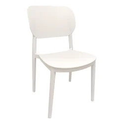 CHAISE PLASTIQUE ENFANT INTERIEUR EXTERIEUR BLANC