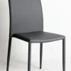 CHAISE PU FLAVIO GRIS