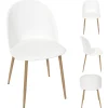 CHAISE SCANDINAVE BERGEN BLANC