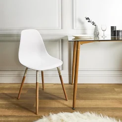 CHAISE SCANDINAVE PHENIX BLANC