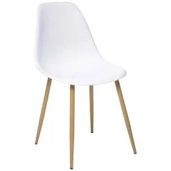 CHAISE TAHO PIED IMITATION CHENE BLANC